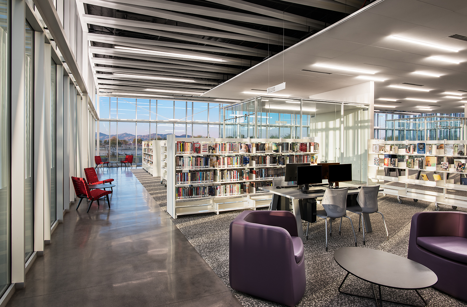 01 asante library public academic library interiordesign whitebauxstudio 1 Asante Branch Library
